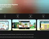 Aplikacja do nauki angielskiego "LearnEnglish Kids: Playtime" od British Council. Zawiera piosenki, bajki i gry edukacyjne dla dzieci.